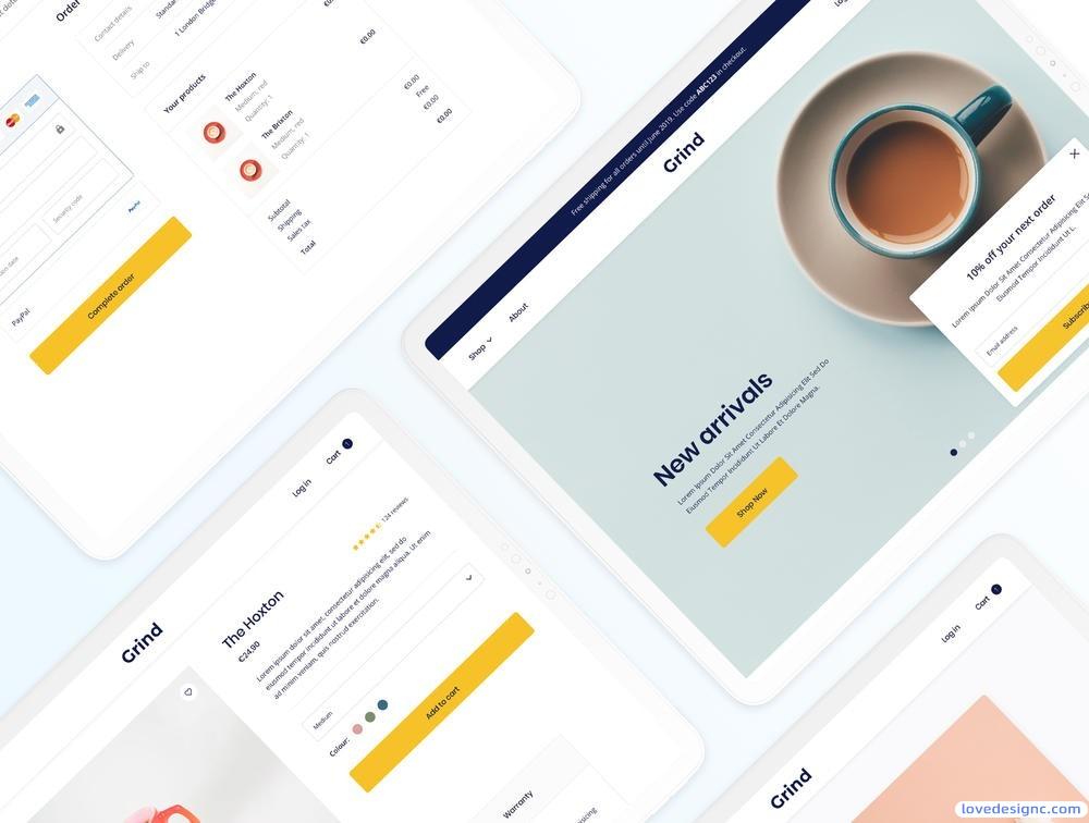 22个电子商务UI工具包优质设计素材下载-爱设计爱分享c