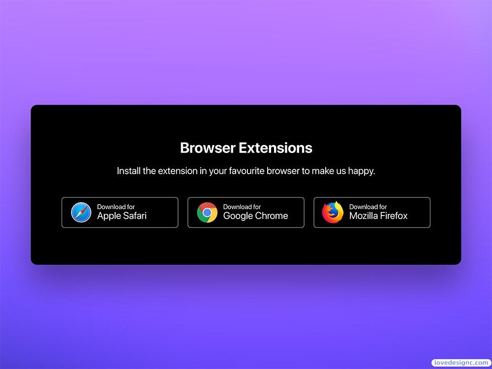 浏览器拓展下载界面&图标-爱设计爱分享c