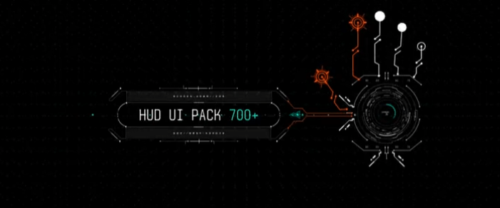 AE模板-700组HUD高科技信息化动态UI元素包-爱设计爱分享c