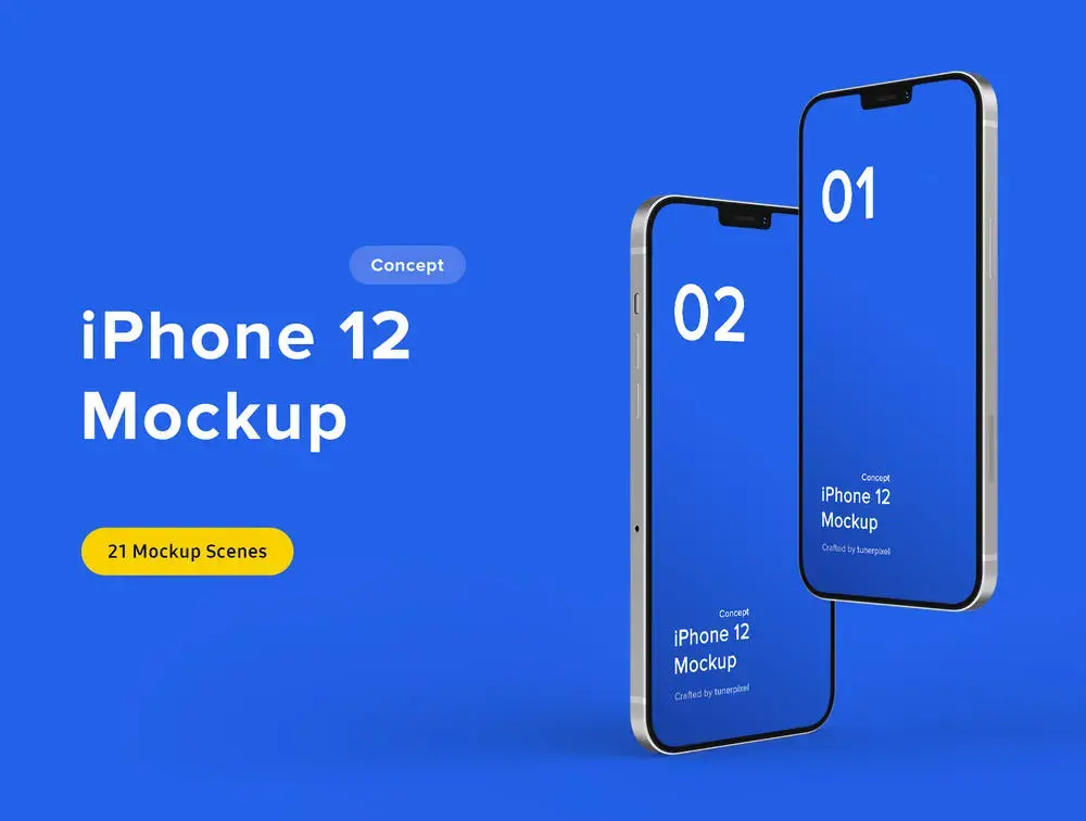 iphone 12 mockup样机Psd源文件下载-爱设计爱分享c